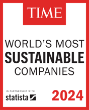 Time World's most sustainable companies logo