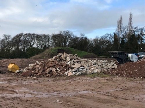 a small portion of the feedstock for recycled aggregate at Allerton Gardens